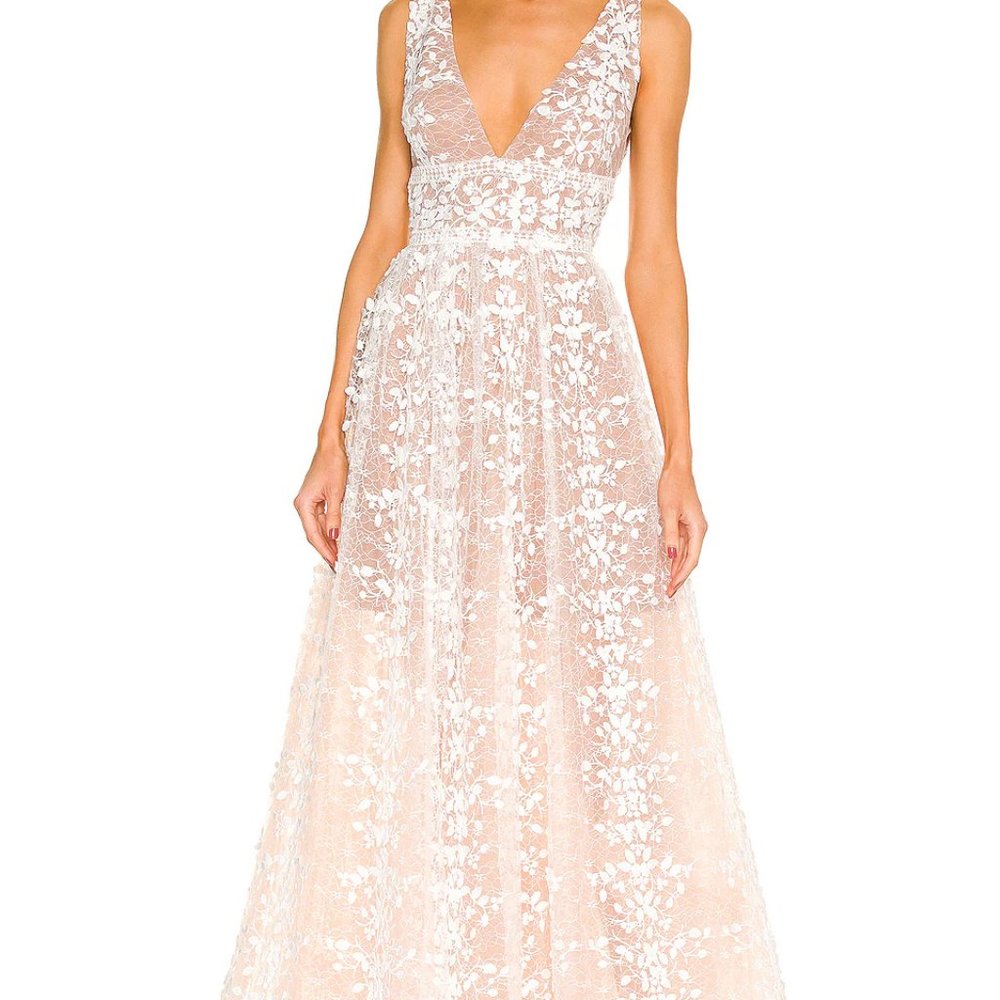 Bronx and Banco Megan Blanc Maxi Dress